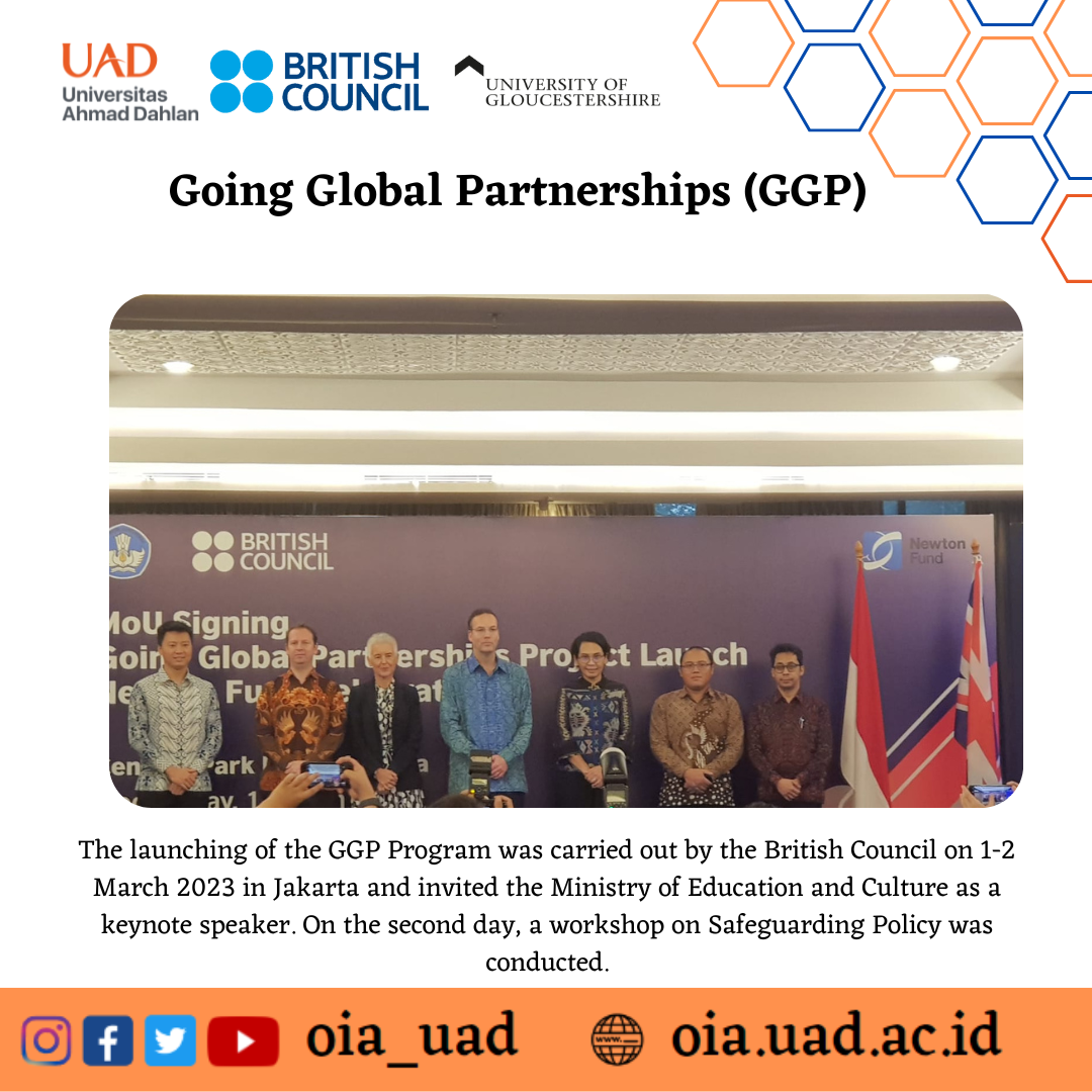 Going Global Partnerships (GGP) between UAD with UoG, British Council